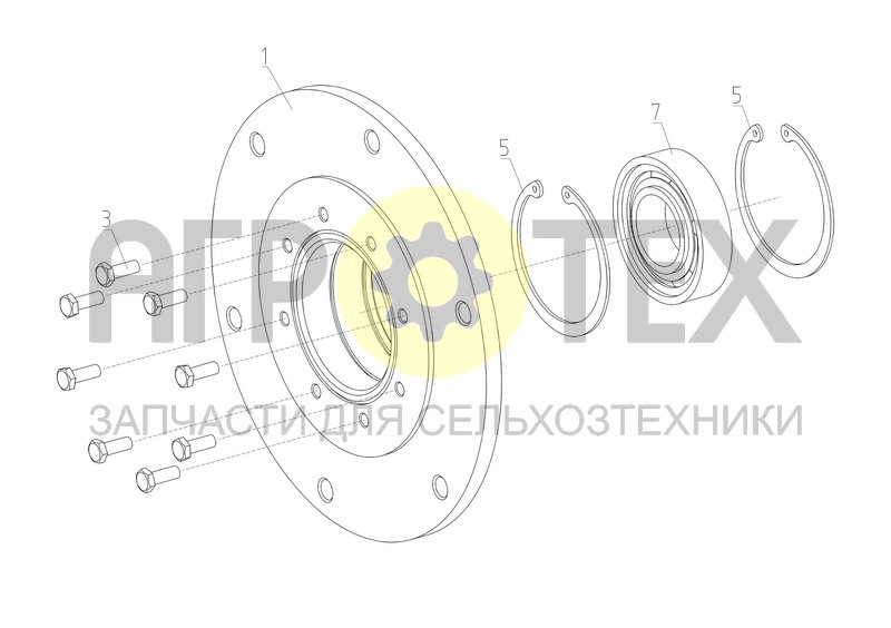 Чертеж Фланец (РСМ-100.05.04.170)